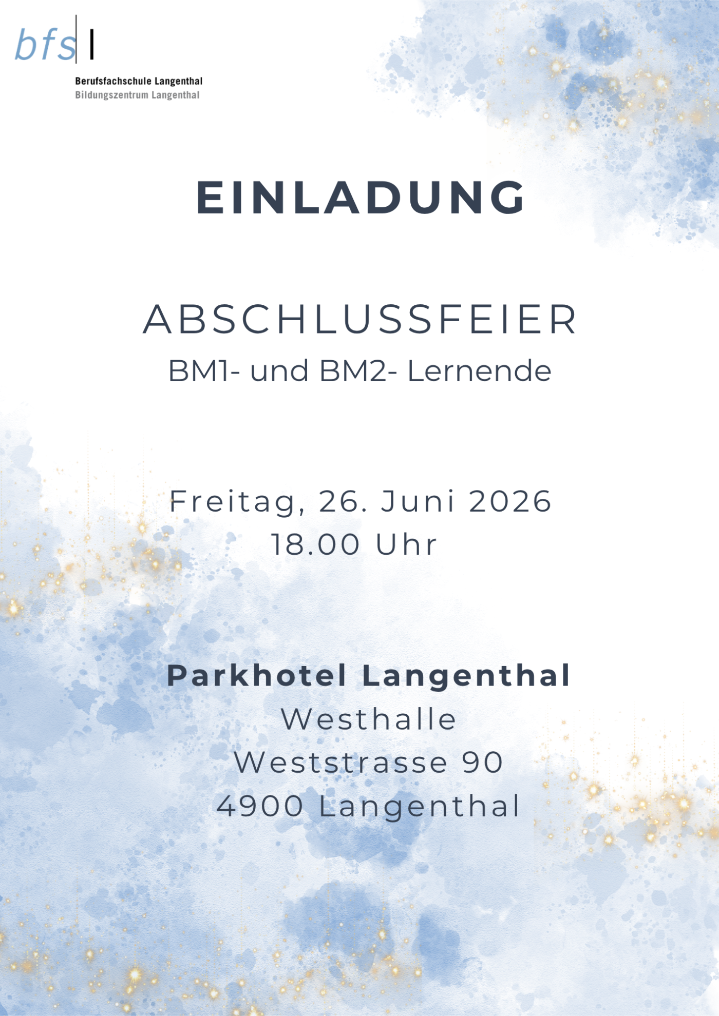 Abschlussfeier der Berufsmaturität